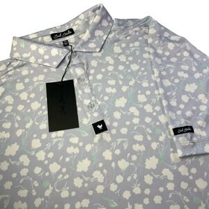 BAD BIRDIE Baby Lush Golf Polo Mens 2X Lavender Performance  UPF 50+ 4 way